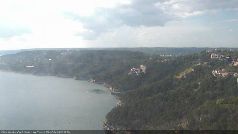 Lake Travis webcam, June 24, 2020 6:00 PM CT