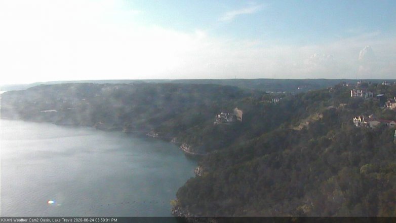Lake Travis webcam, June 24, 2020 7:00 PM CT