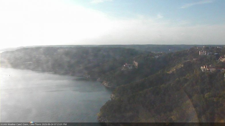 Lake Travis webcam, June 24, 2020 7:25 PM CT