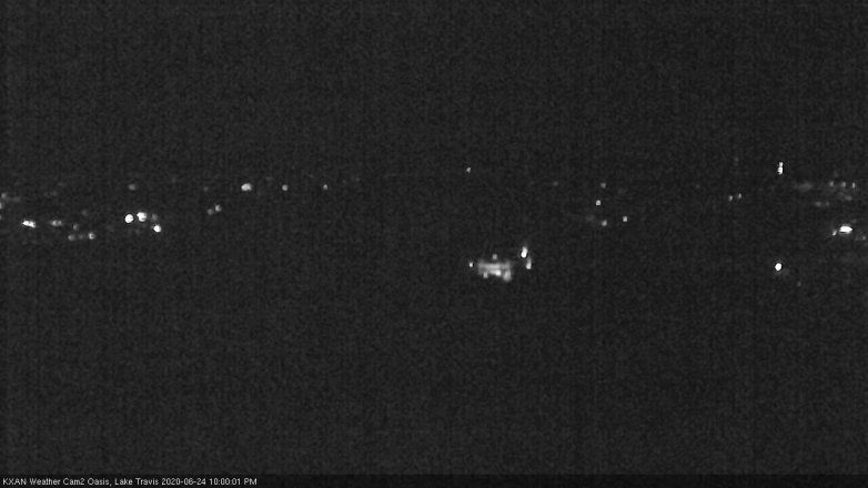 Lake Travis webcam, June 24, 2020 10:00 PM CT