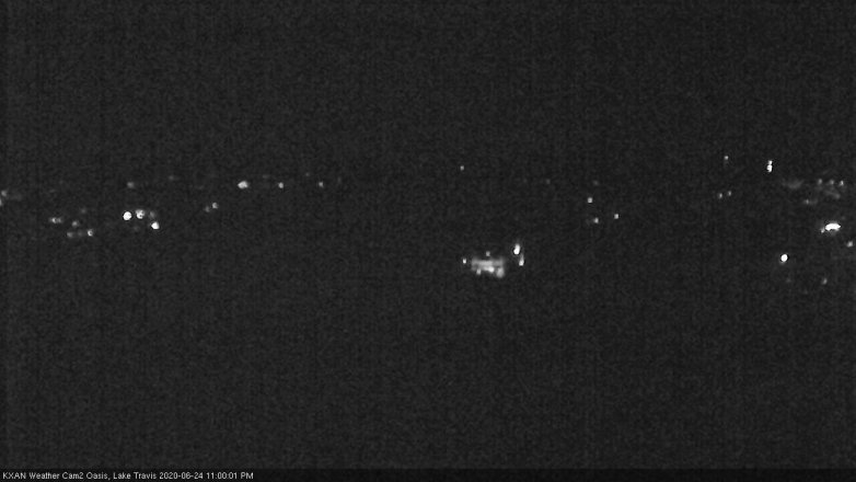 Lake Travis webcam, June 24, 2020 11:00 PM CT