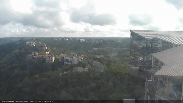 Lake Travis webcam, June 25, 2020 9:00 AM CT