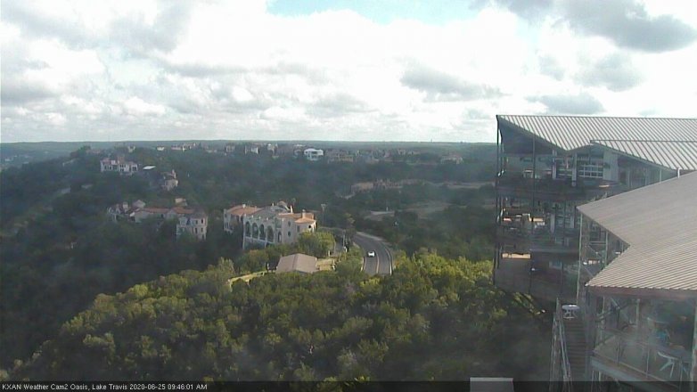 Lake Travis webcam, June 25, 2020 9:45 AM CT