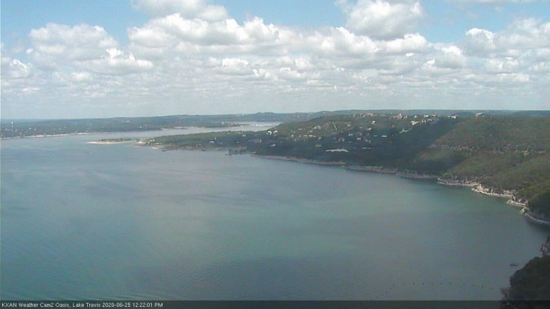 Lake Travis webcam, June 25, 2020 12:25 PM CT