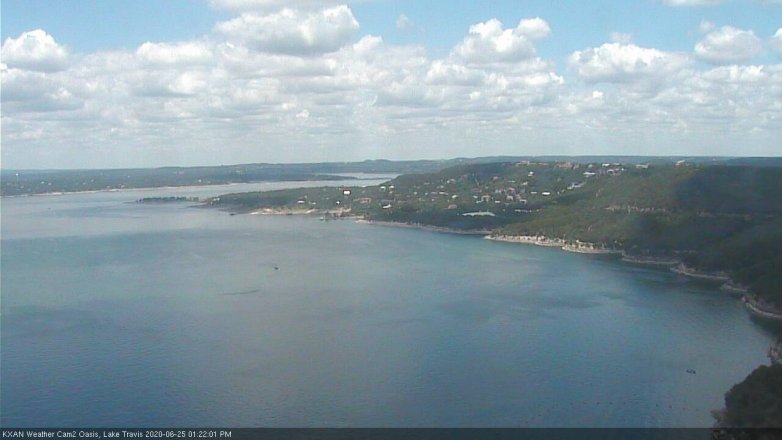 Lake Travis webcam, June 25, 2020 1:25 PM CT