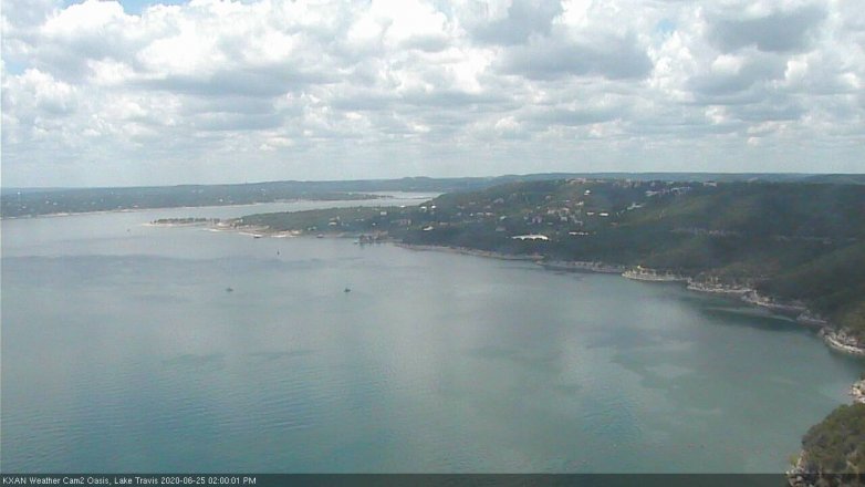 Lake Travis webcam, June 25, 2020 2:00 PM CT