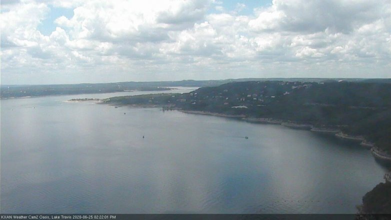 Lake Travis webcam, June 25, 2020 2:25 PM CT