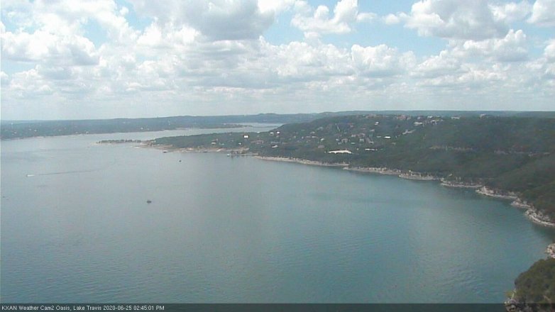 Lake Travis webcam, June 25, 2020 2:45 PM CT