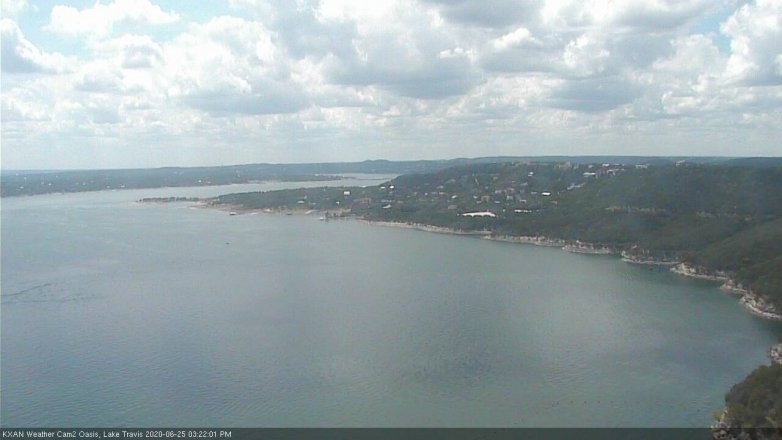 Lake Travis webcam, June 25, 2020 3:25 PM CT