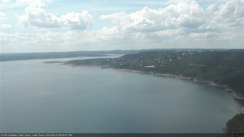 Lake Travis webcam, June 25, 2020 4:00 PM CT