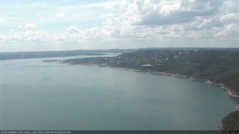 Lake Travis webcam, June 25, 2020 4:25 PM CT
