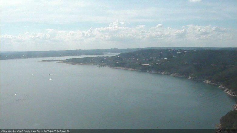 Lake Travis webcam, June 25, 2020 5:00 PM CT