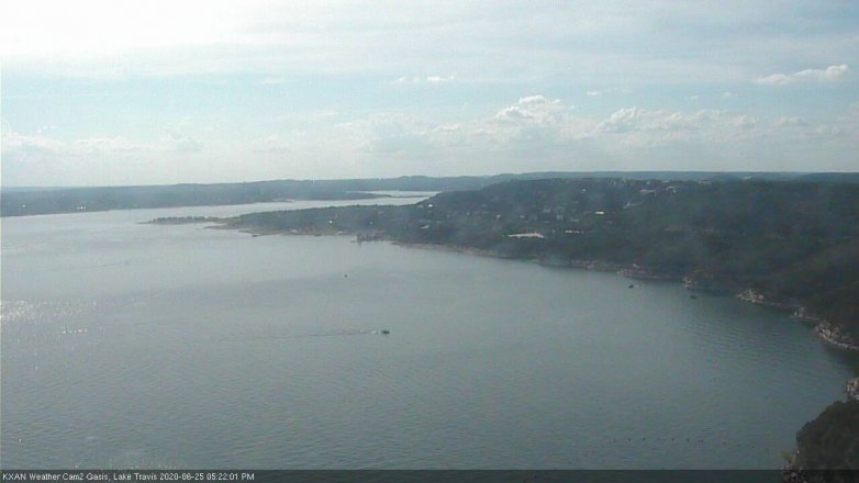 Lake Travis webcam, June 25, 2020 5:25 PM CT