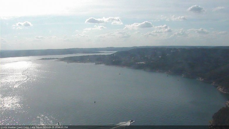 Lake Travis webcam, June 25, 2020 5:45 PM CT