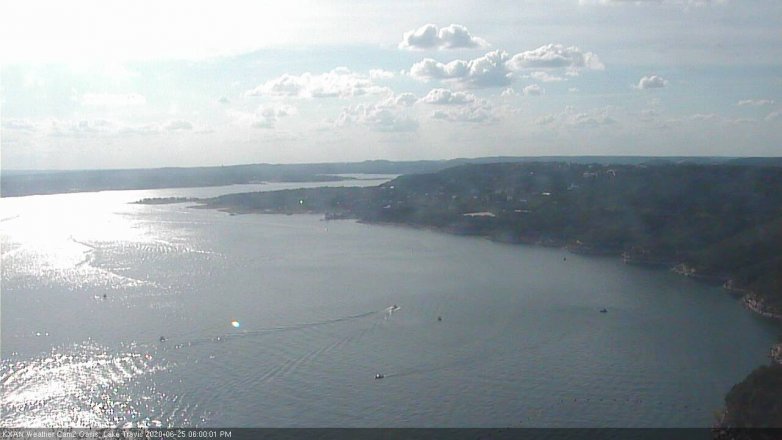 Lake Travis webcam, June 25, 2020 6:00 PM CT