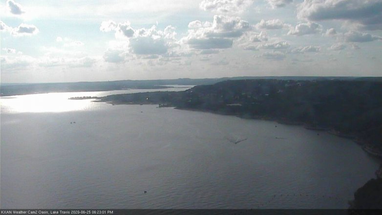 Lake Travis webcam, June 25, 2020 6:25 PM CT