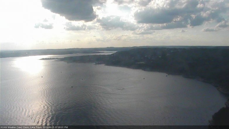 Lake Travis webcam, June 25, 2020 7:00 PM CT