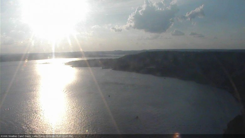 Lake Travis webcam, June 25, 2020 7:25 PM CT
