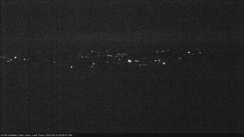 Lake Travis webcam, June 25, 2020 9:45 PM CT