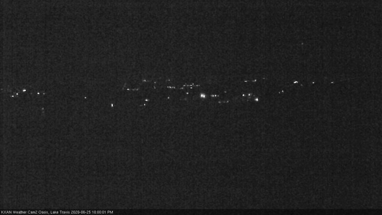 Lake Travis webcam, June 25, 2020 10:00 PM CT