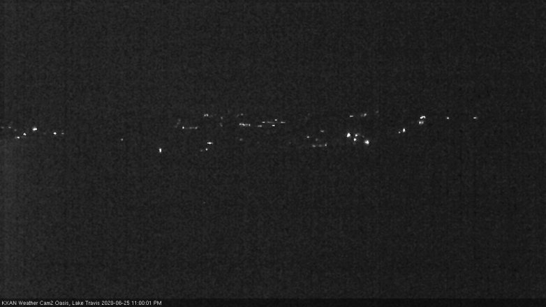Lake Travis webcam, June 25, 2020 11:00 PM CT