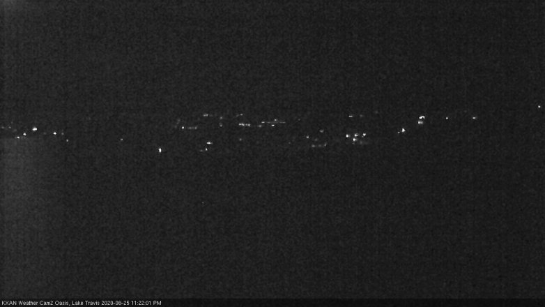 Lake Travis webcam, June 25, 2020 11:25 PM CT