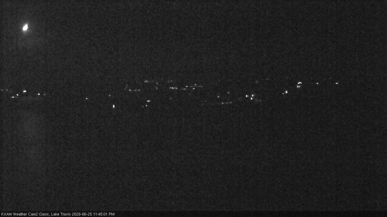 Lake Travis webcam, June 25, 2020 11:45 PM CT