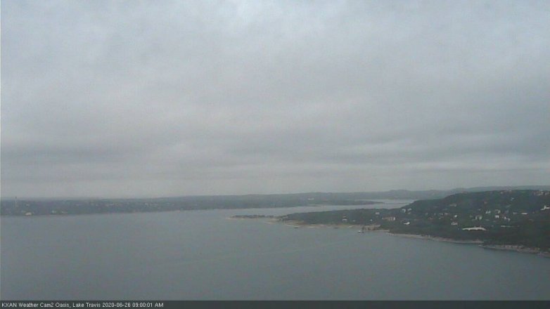 Lake Travis webcam, June 26, 2020 9:00 AM CT