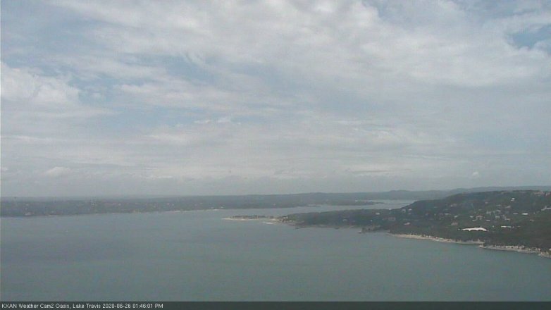 Lake Travis webcam, June 26, 2020 1:45 PM CT