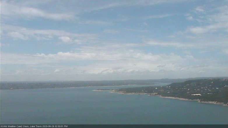 Lake Travis webcam, June 26, 2020 2:00 PM CT