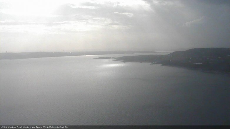 Lake Travis webcam, June 26, 2020 6:45 PM CT