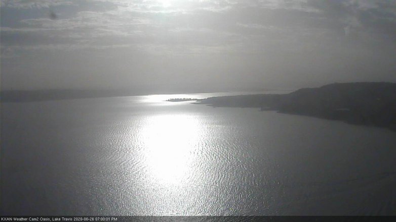 Lake Travis webcam, June 26, 2020 7:00 PM CT