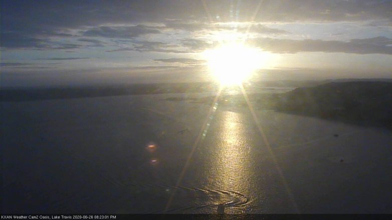 Lake Travis webcam, June 26, 2020 8:25 PM CT