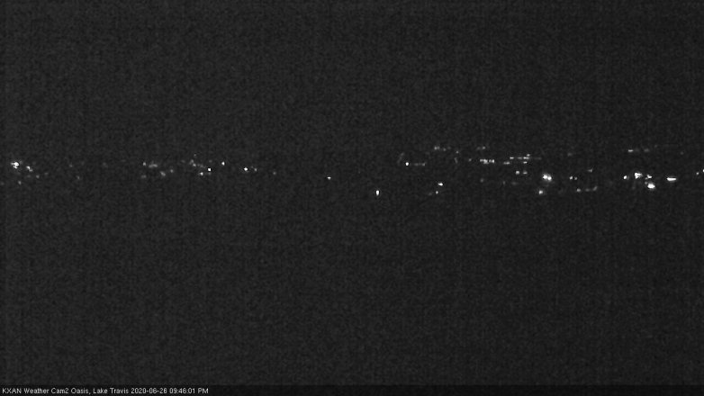 Lake Travis webcam, June 26, 2020 9:45 PM CT