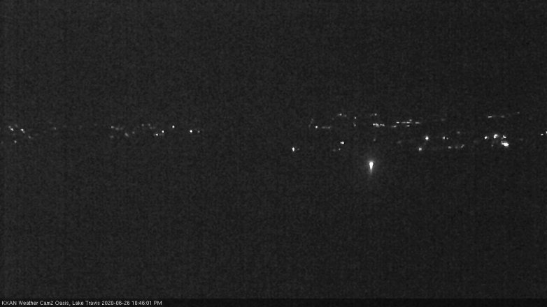 Lake Travis webcam, June 26, 2020 10:45 PM CT
