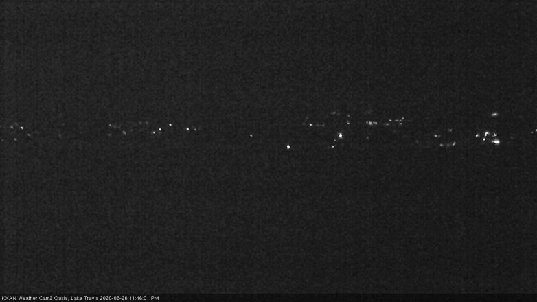 Lake Travis webcam, June 26, 2020 11:45 PM CT