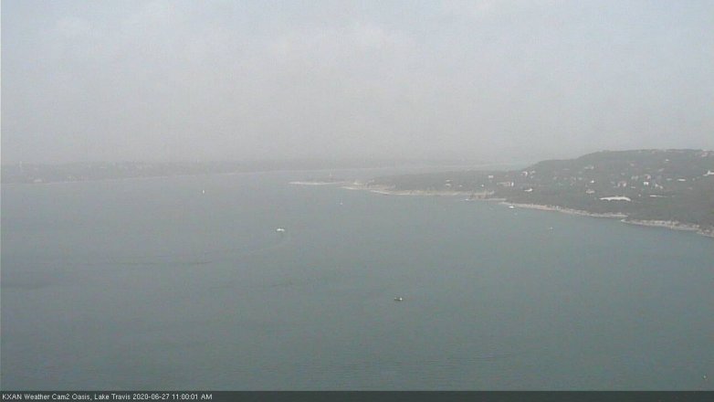 Lake Travis webcam, June 27, 2020 11:00 AM CT