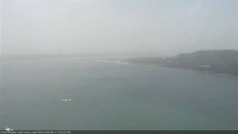 Lake Travis webcam, June 27, 2020 12:25 PM CT