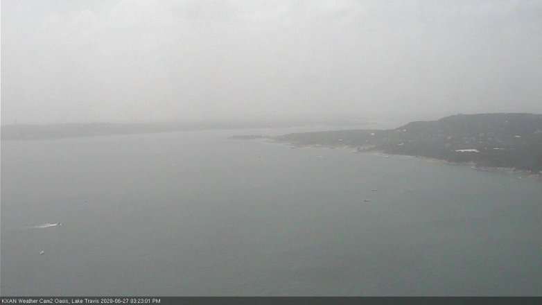 Lake Travis webcam, June 27, 2020 3:25 PM CT