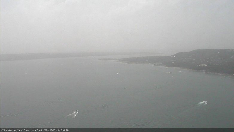 Lake Travis webcam, June 27, 2020 3:45 PM CT