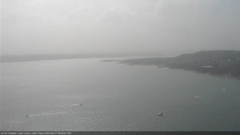 Lake Travis webcam, June 27, 2020 5:00 PM CT