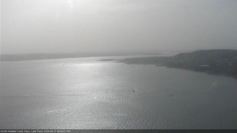 Lake Travis webcam, June 27, 2020 6:00 PM CT