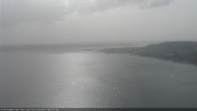 Lake Travis webcam, June 27, 2020 6:25 PM CT