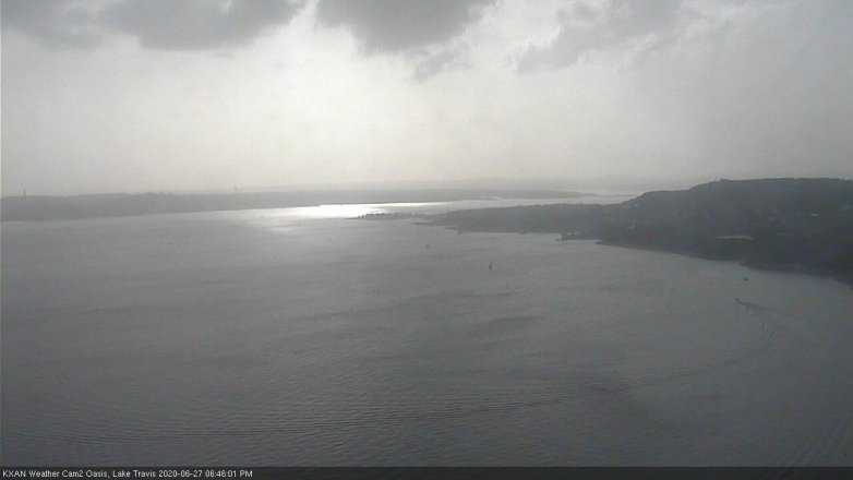 Lake Travis webcam, June 27, 2020 6:45 PM CT