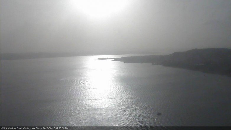 Lake Travis webcam, June 27, 2020 7:00 PM CT
