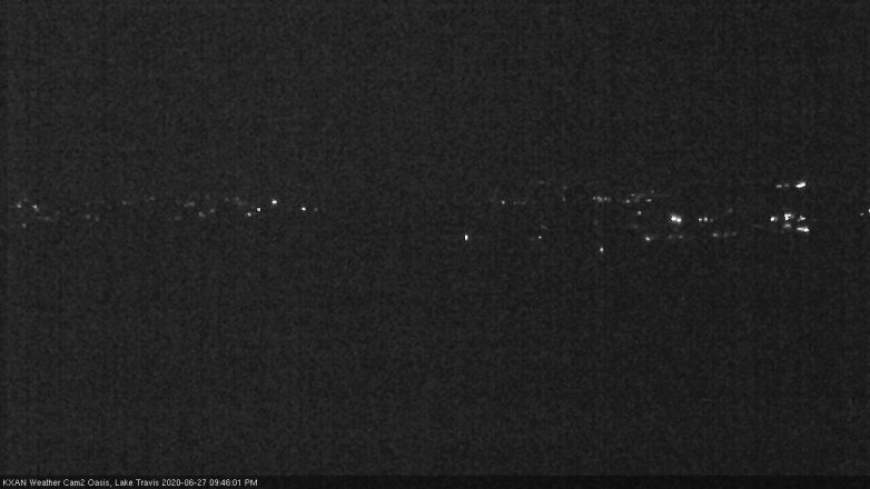Lake Travis webcam, June 27, 2020 9:45 PM CT