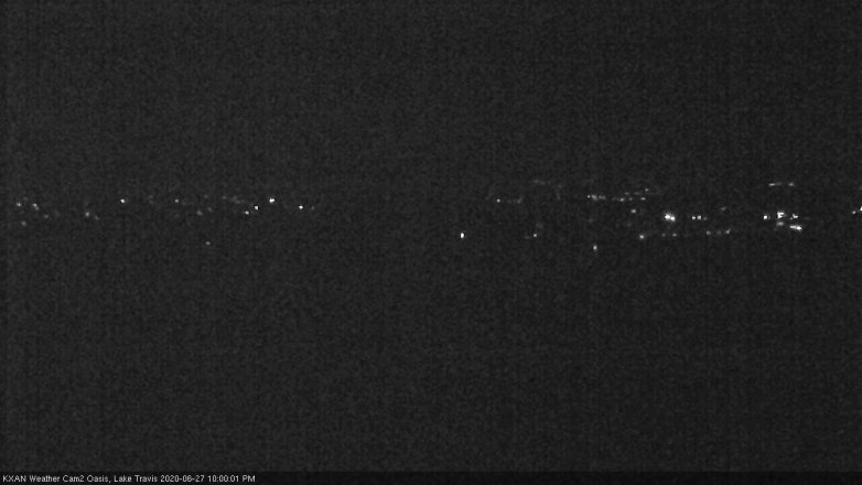 Lake Travis webcam, June 27, 2020 10:00 PM CT