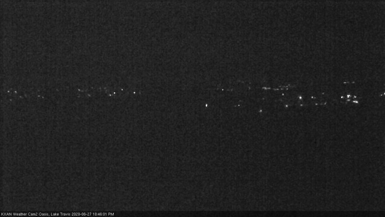 Lake Travis webcam, June 27, 2020 10:45 PM CT