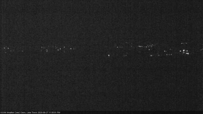 Lake Travis webcam, June 27, 2020 11:00 PM CT