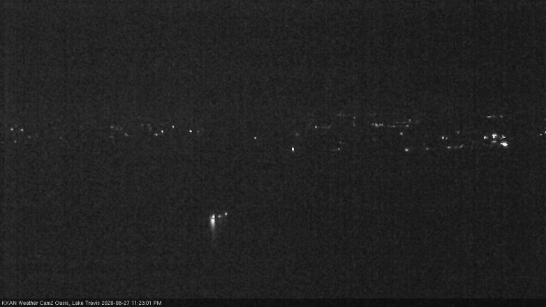 Lake Travis webcam, June 27, 2020 11:25 PM CT
